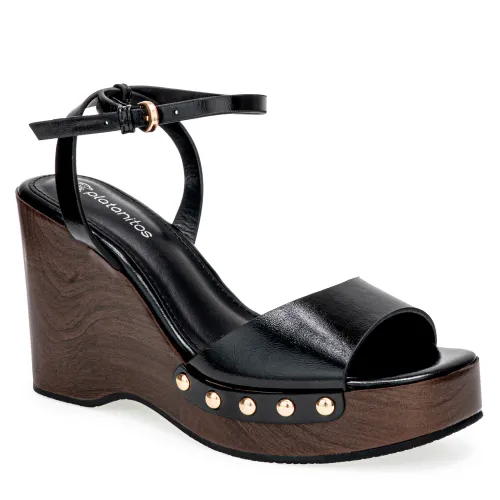 Platanitos Negro de Mujer modelo Sandalia Dama Sw Ambar negros sintéticos mujer 2025060619081600160 Sintético Sintético