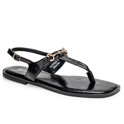 Platanitos Negro de Mujer modelo Sandalia Dama Sf Jailyn negros sintéticos mujer 2025060619081699586 Sintético Sintético