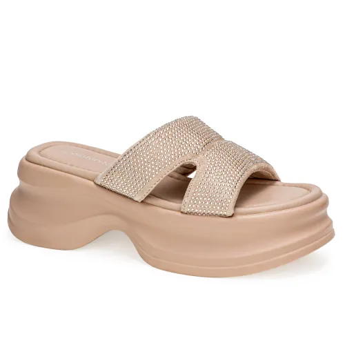 Platanitos Beige de Mujer modelo Sandalia Dama Schun Ginger beiges sintéticos mujer 2025060619081699694 Sintético Sintético