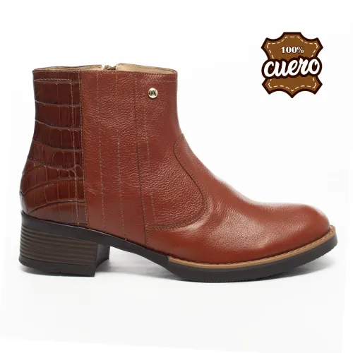 WALKING  de Mujer modelo Botin Cuero Mujer Walking Wc08 cobres  mujer 2025060915285239308 Badana PU