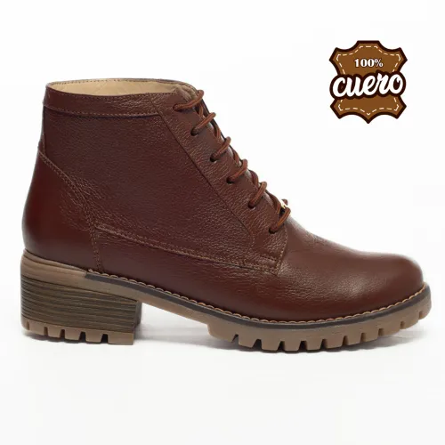 WALKING  de Mujer modelo Botin Cuero Mujer Walking Wcza canelas  mujer 2025060915285239434 Badana PU