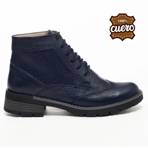 WALKING Azul de Mujer modelo Botin Cuero Mujer Walking Wc18 azules  mujer 2025060915285239539 Badana PU