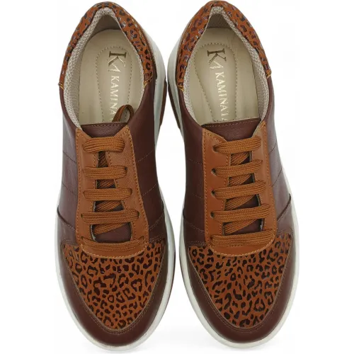 KAMINATA Zapatilla Casual Cuero Mujer Kaminata Km-030