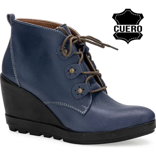 TIME VEROCHY Azul de Mujer modelo Botin Casual Mujer Cuero Tv20 azules  mujer 2025060921385180492 Badana TR