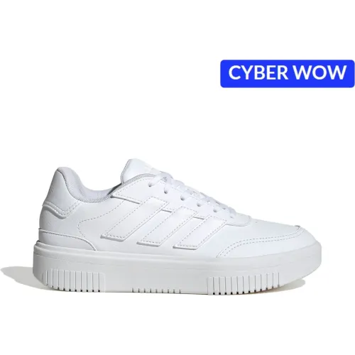 Zapatillas Adidas Urbanas Mujer Courtblock Bold color blanco | Platanitos