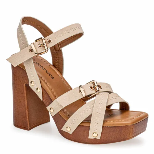 Platanitos Beige de Mujer modelo Sandalia Dama Sp Zelda beiges sintéticos mujer 2025061221165471442 Sintético Sintético