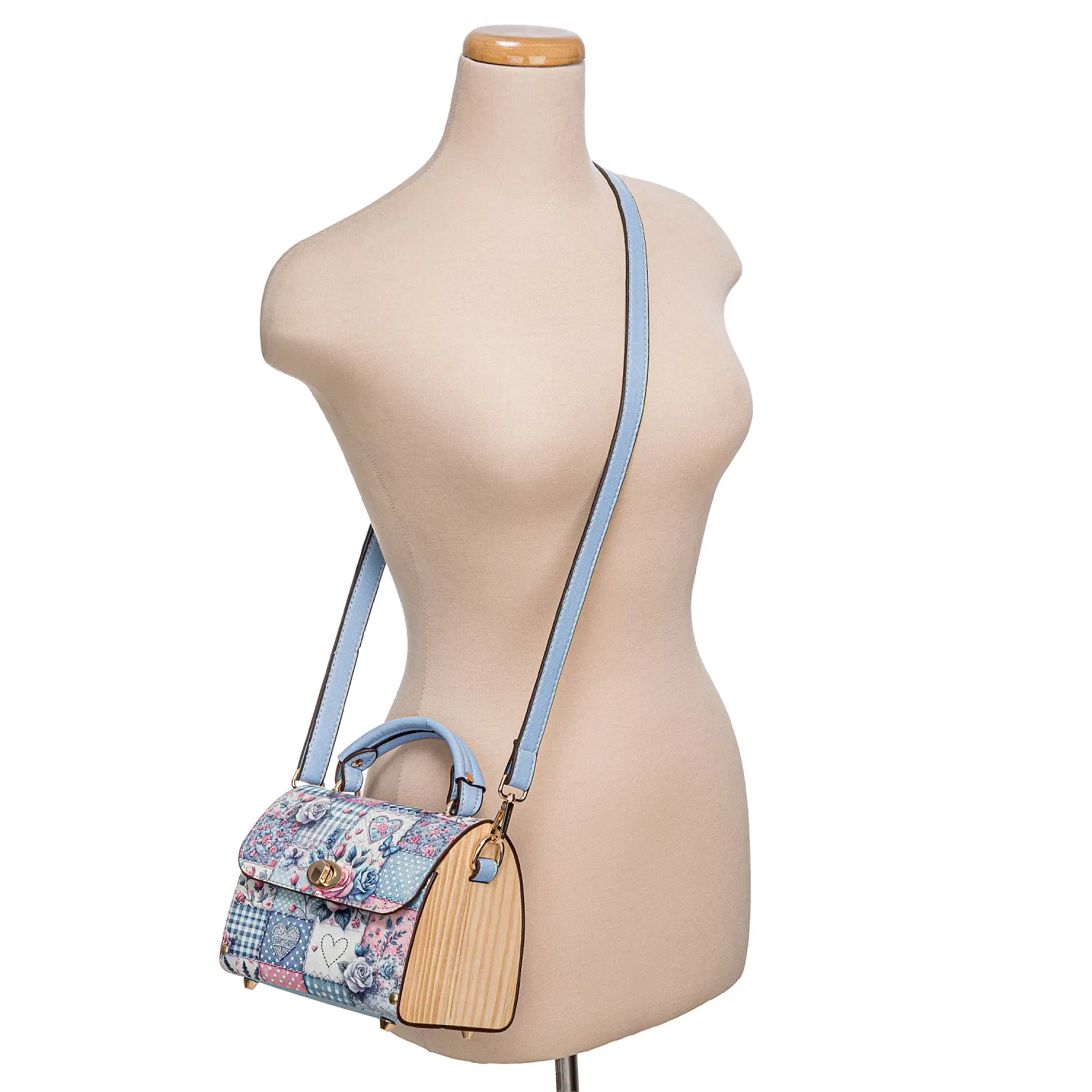 Cartera Limoni Dama Casual Juny color celeste | Platanitos