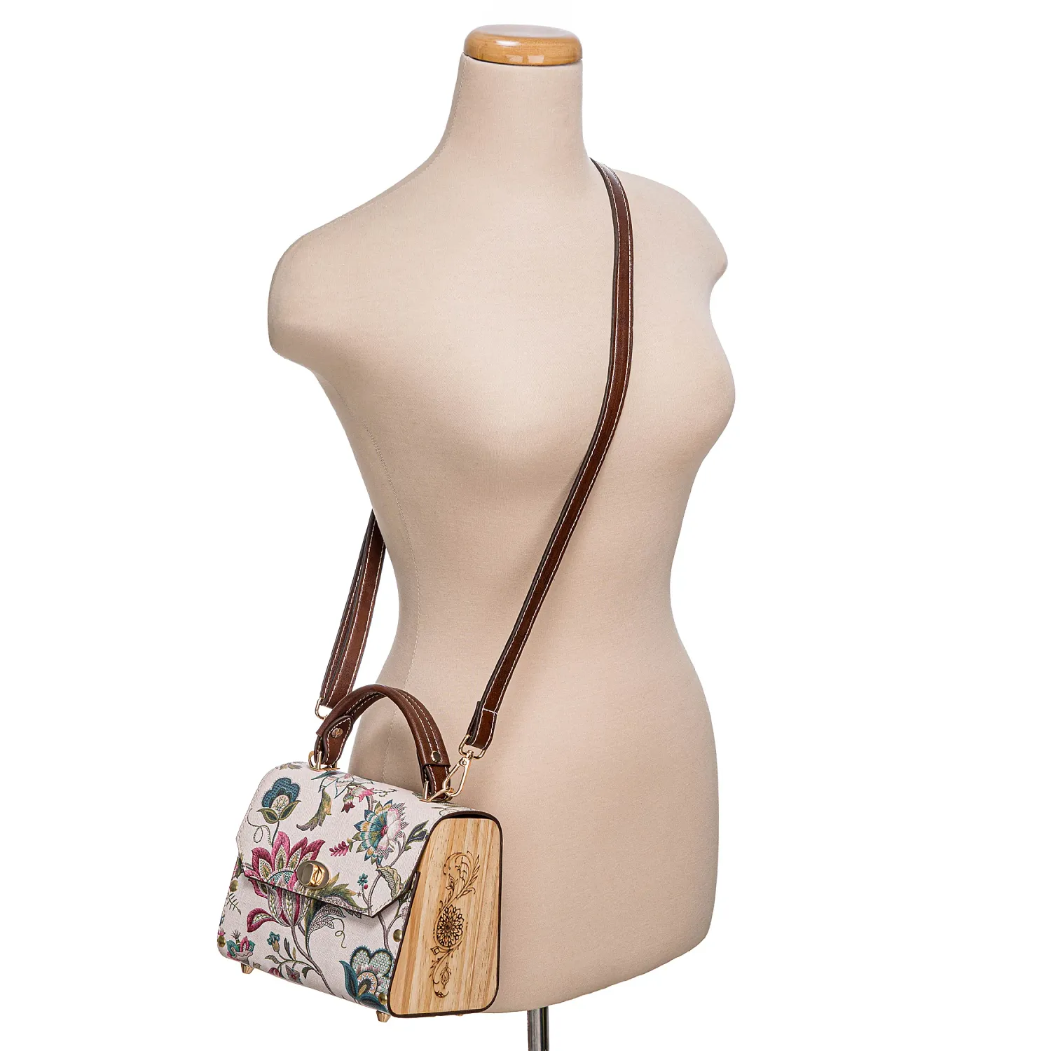 Cartera Limoni Dama Casual Octy color beige | Platanitos