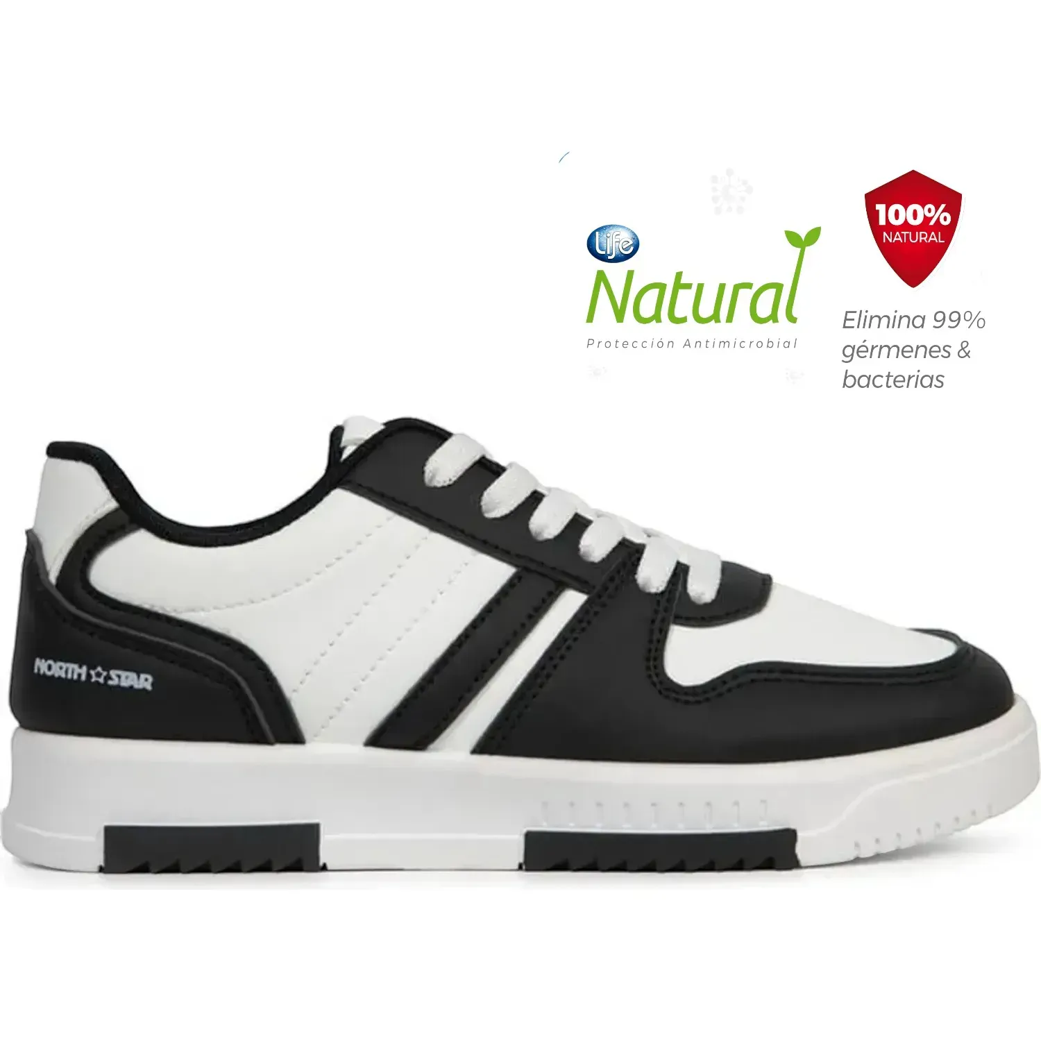 Zapatillas North Star Urbanas Mujer Aim color negro | Platanitos