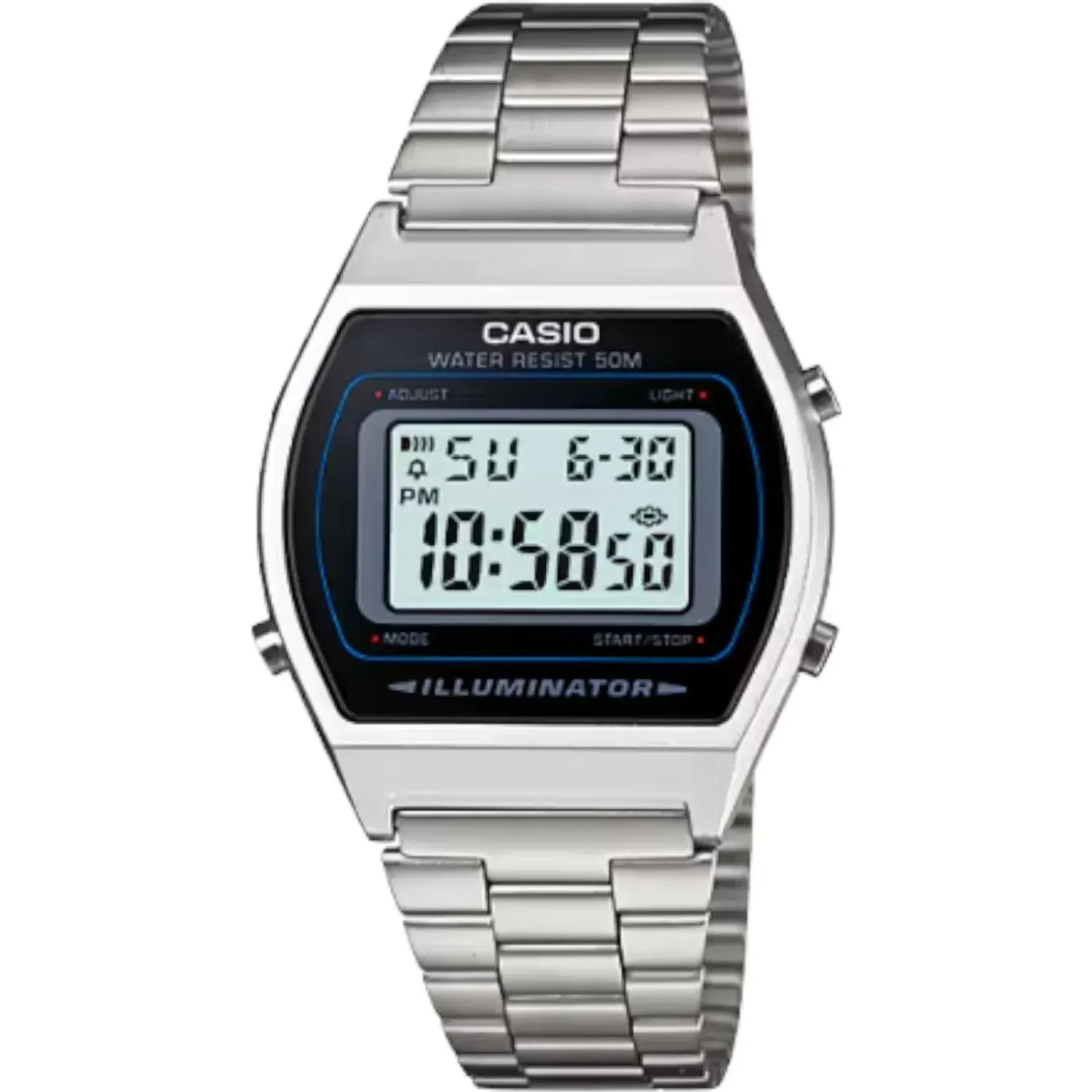 Reloj Casio Casio B-640wd-1av color plateado | Platanitos