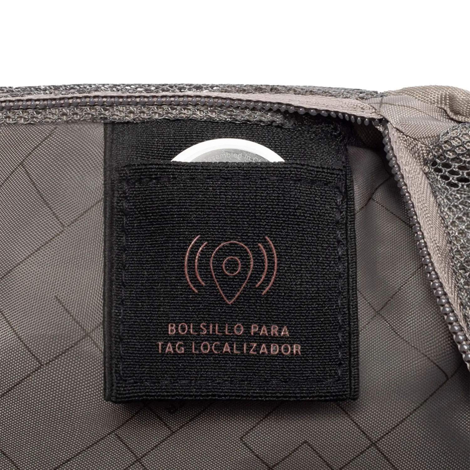 Mochila Crepier Viajera Unisex Preston 3.0 Grande color gris jaspeado | Platanitos