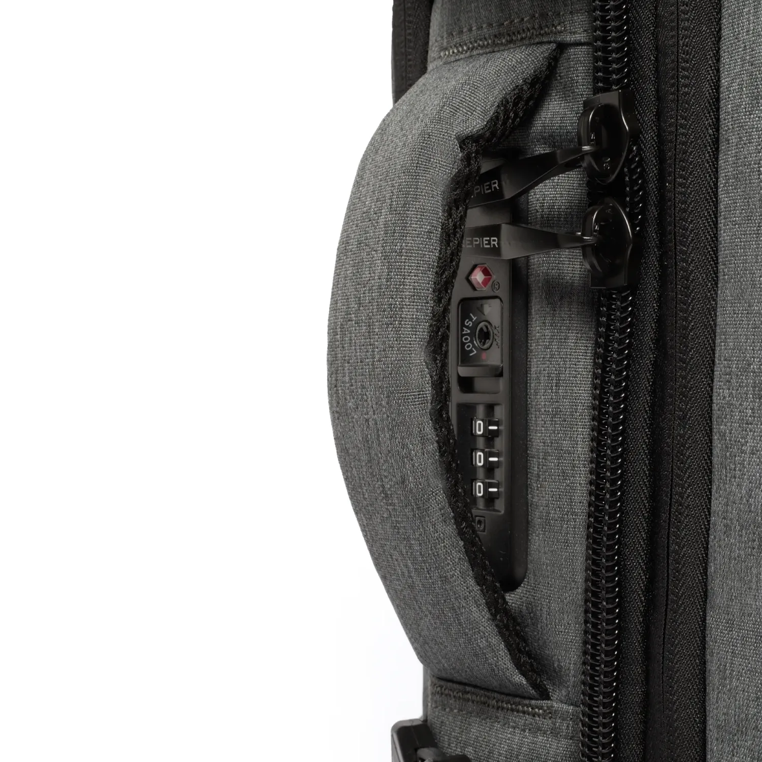 Mochila Crepier Viajera Unisex Preston 3.0 Grande color gris jaspeado | Platanitos