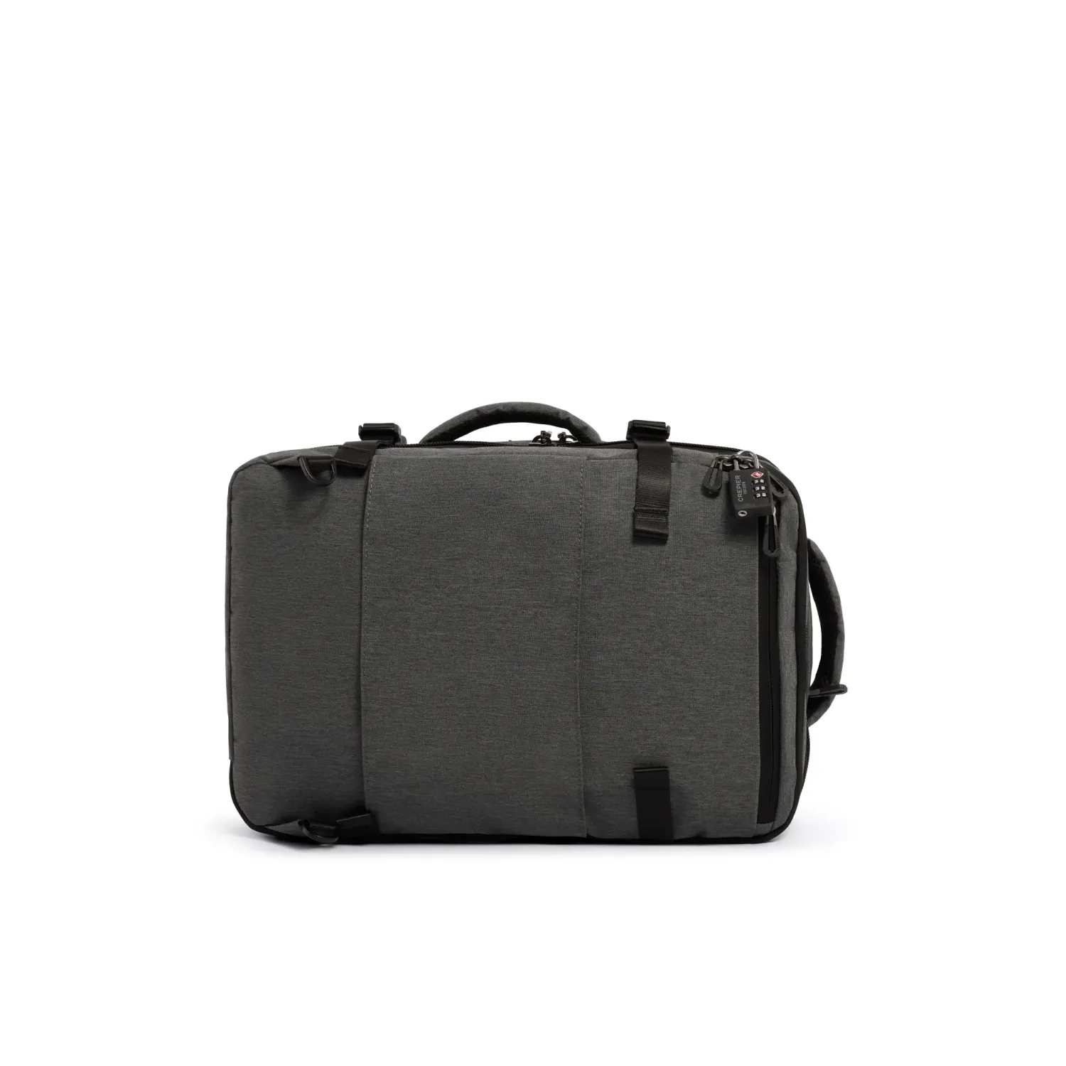 Mochila Crepier Viajera Unisex Preston 3.0 Grande color gris jaspeado | Platanitos