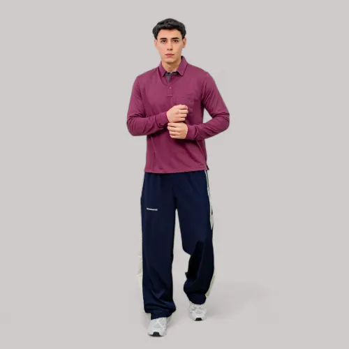 AVANT GARDE Polo Basico Hombre Cuello Box Manga Larga