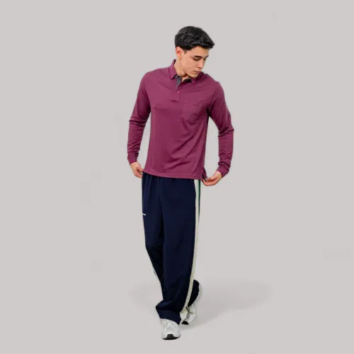AVANT GARDE Polo Basico Hombre Cuello Box Manga Larga