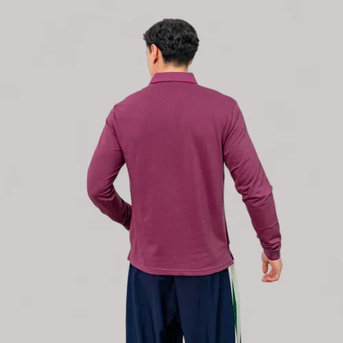 AVANT GARDE Polo Basico Hombre Cuello Box Manga Larga