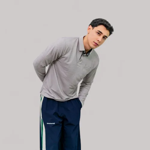 AVANT GARDE Polo Basico Hombre Cuello Box Manga Larga