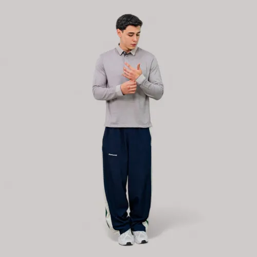 AVANT GARDE Polo Basico Hombre Cuello Box Manga Larga