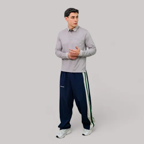 AVANT GARDE Polo Basico Hombre Cuello Box Manga Larga