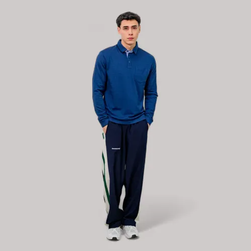 AVANT GARDE Polo Basico Hombre Cuello Box Manga Larga