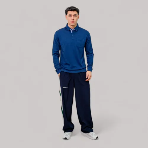 AVANT GARDE Polo Basico Hombre Cuello Box Manga Larga