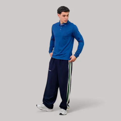 AVANT GARDE Polo Basico Hombre Cuello Box Manga Larga