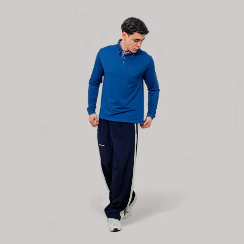 AVANT GARDE Polo Basico Hombre Cuello Box Manga Larga