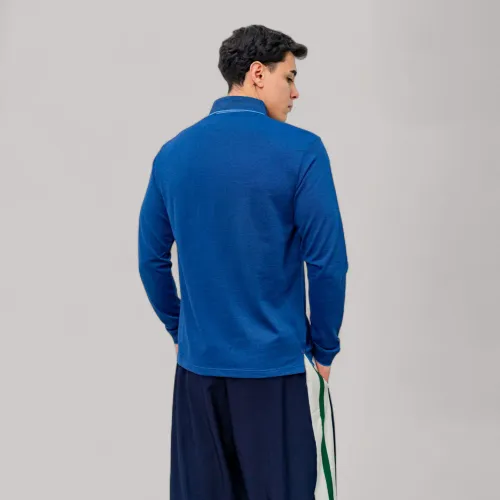 AVANT GARDE Polo Basico Hombre Cuello Box Manga Larga