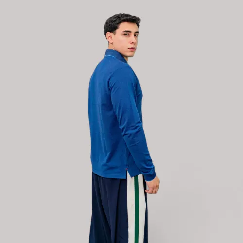 AVANT GARDE Polo Basico Hombre Cuello Box Manga Larga