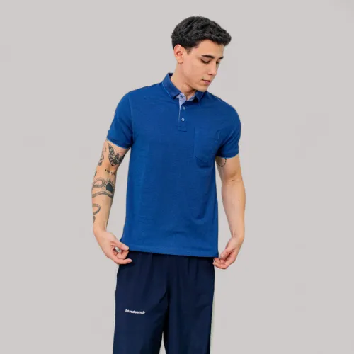 AVANT GARDE Polo Basico Hombre Cuello Box Manga Corta