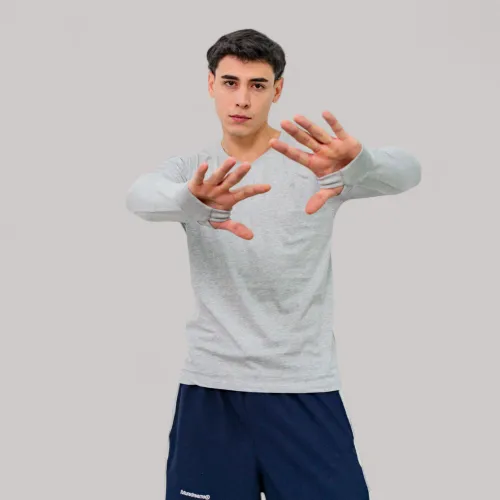 AVANT GARDE Polo Basico Hombre Cuello V Manga Larga