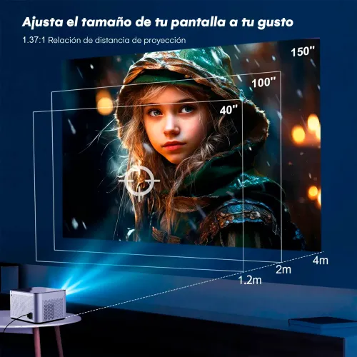 MAGCUBIC Proyector Led Portatil Hy350 Full Hd 1080p