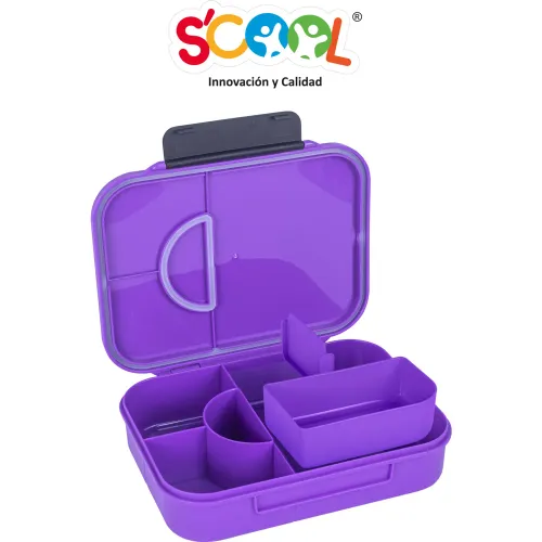 Scool Taper Bento 6 Divisiones 1 Broche Kuromi