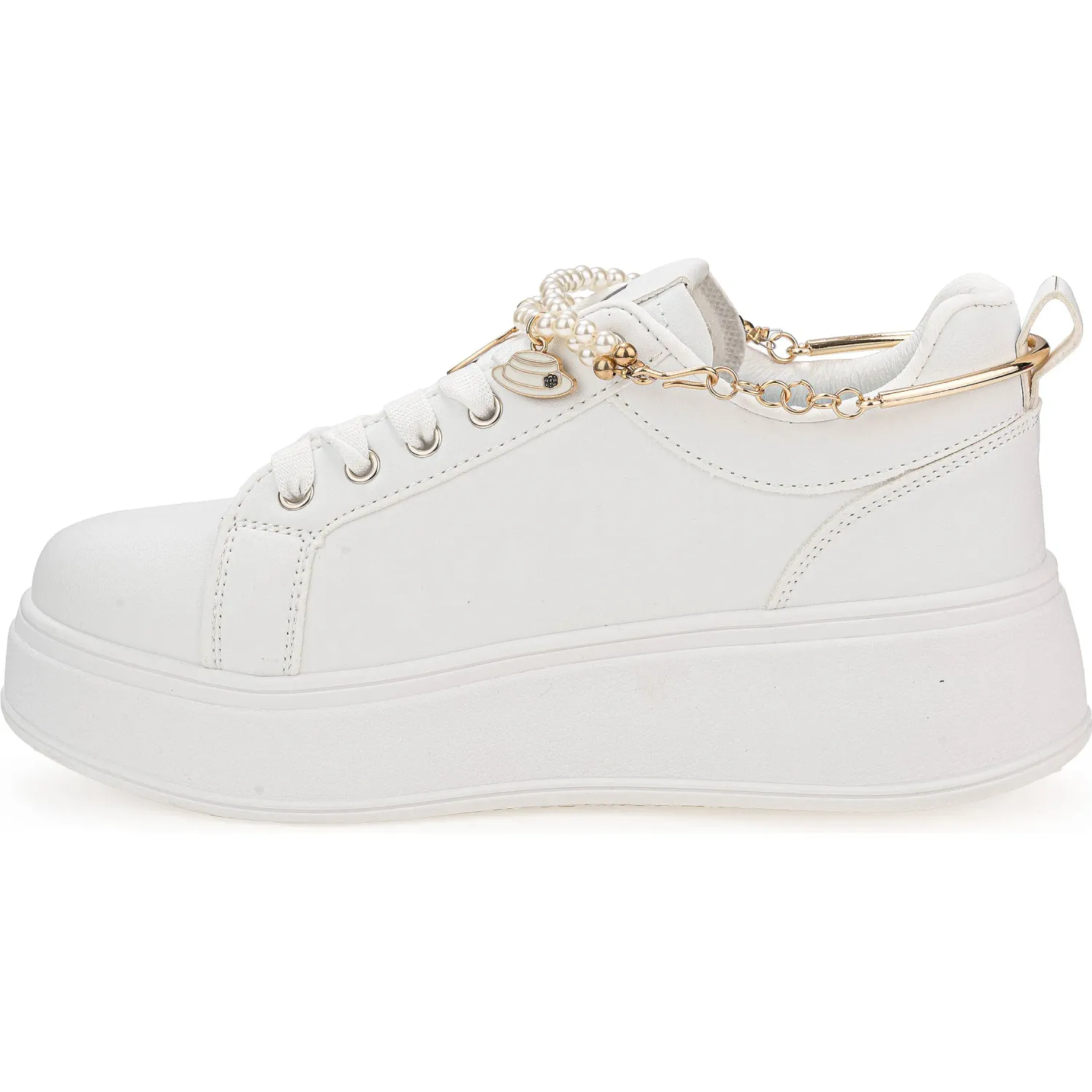 Zapatillas Ariana Urbanas Mujer  M159-25q2 color blanco | Platanitos