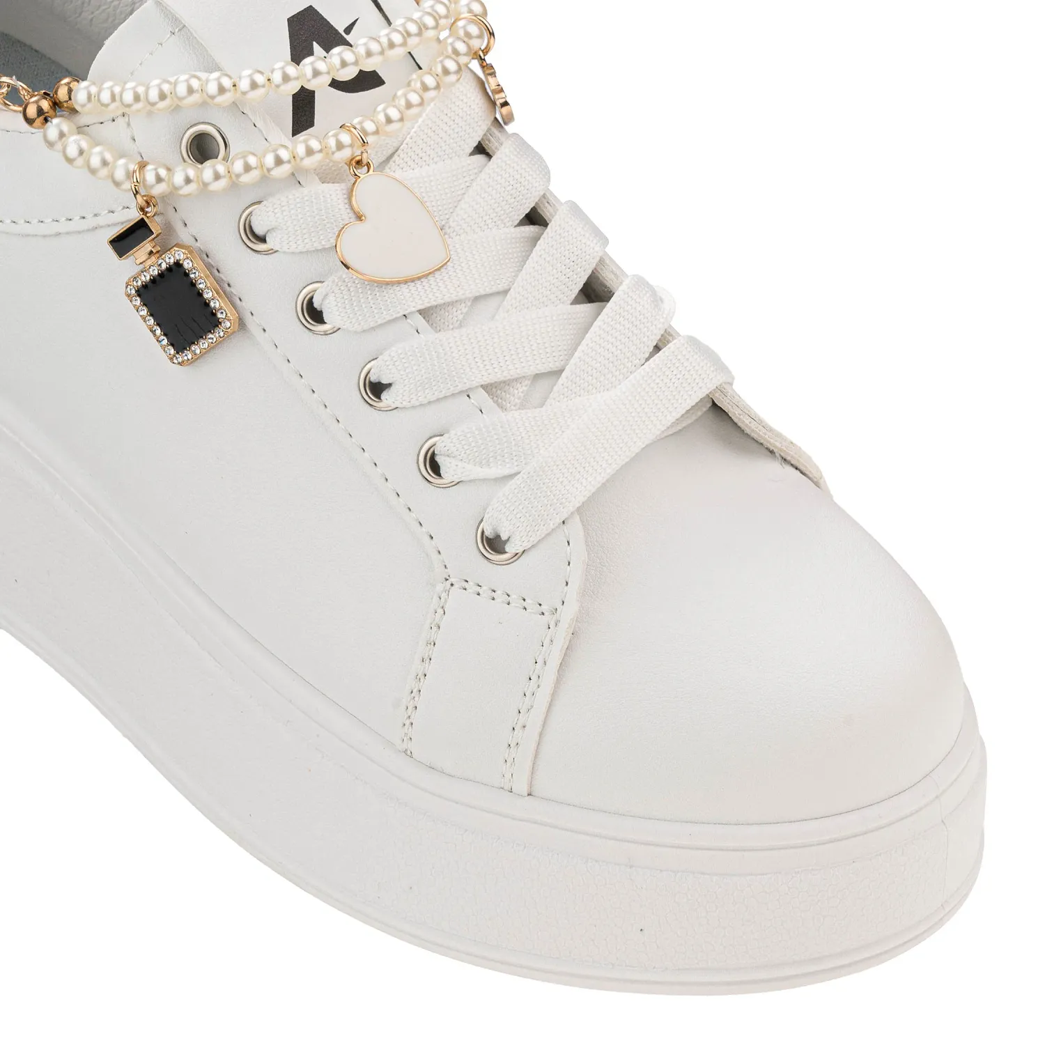 Zapatillas Ariana Urbanas Mujer  M159-25q2 color blanco | Platanitos