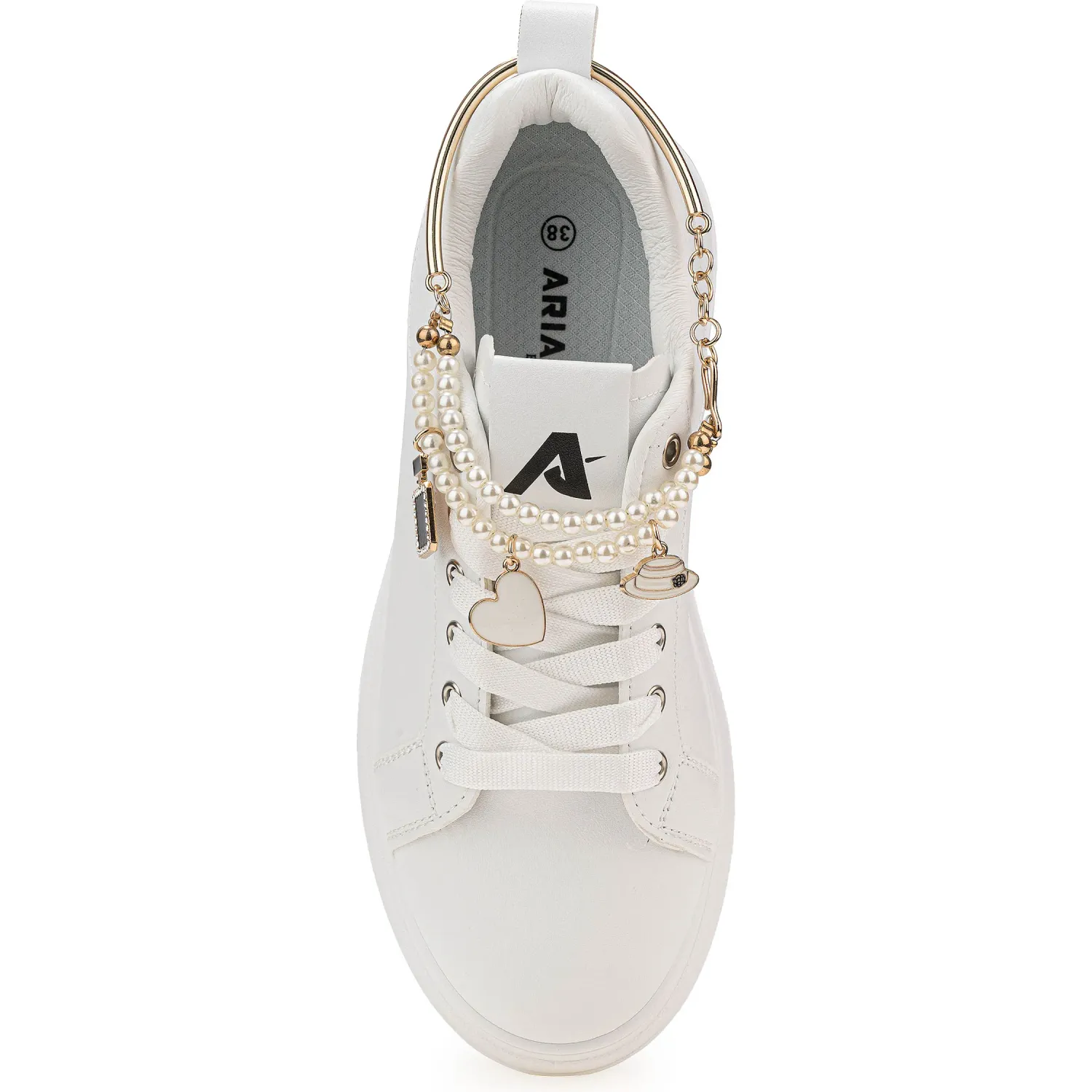 Zapatillas Ariana Urbanas Mujer  M159-25q2 color blanco | Platanitos