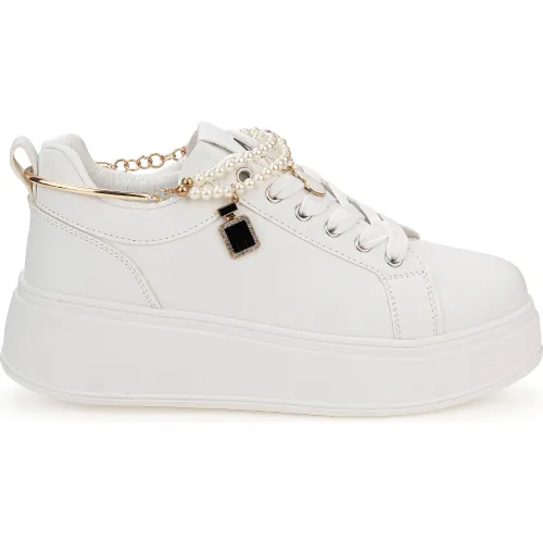 Zapatillas Ariana Urbanas Mujer  M159-25q2 color blanco | Platanitos