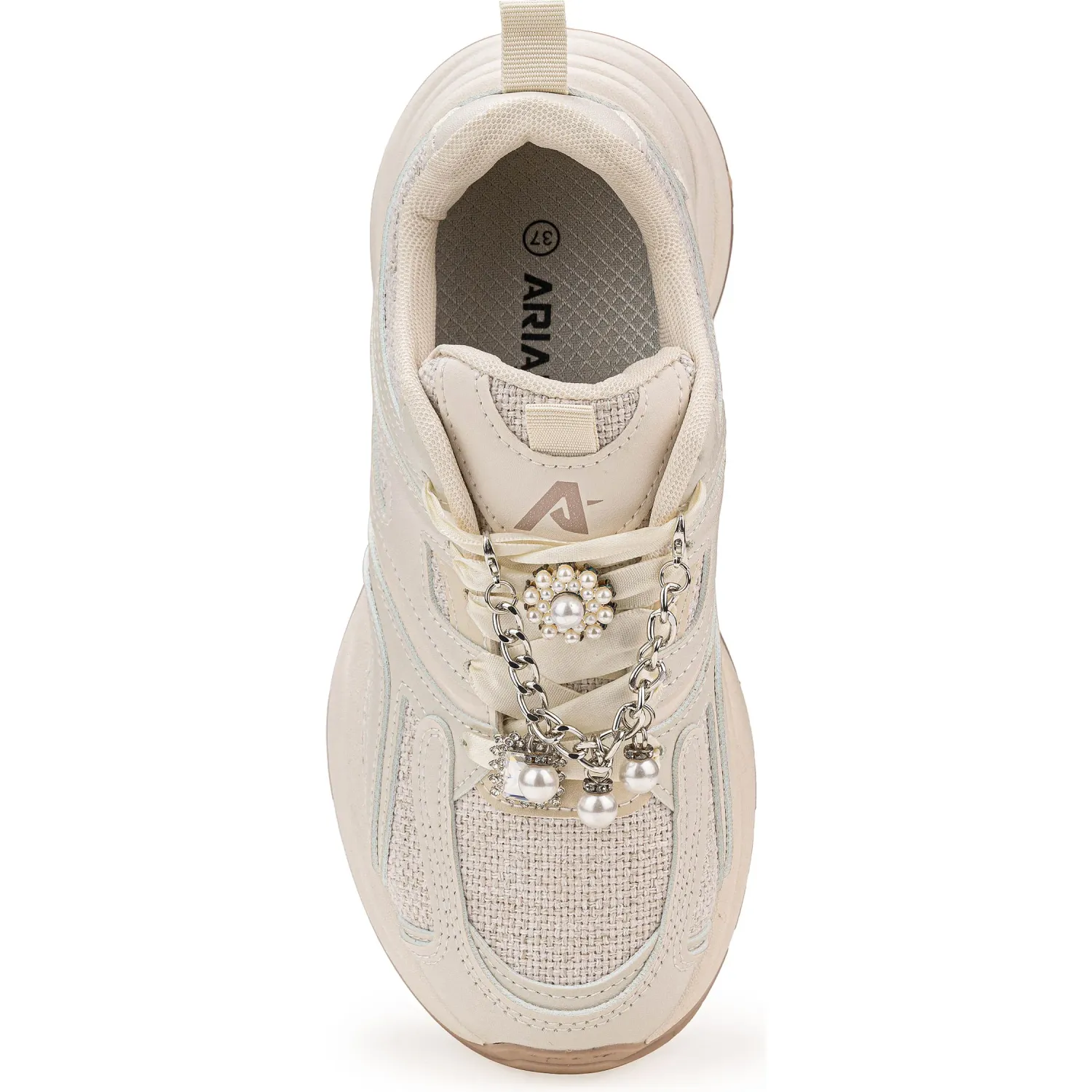 Zapatillas Ariana Urbanas Mujer 44ryb-25q2 color beige | Platanitos