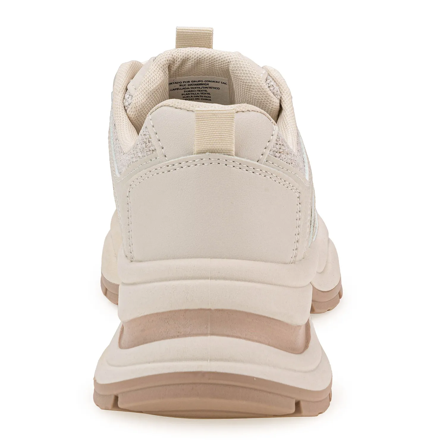 Zapatillas Ariana Urbanas Mujer 44ryb-25q2 color beige | Platanitos