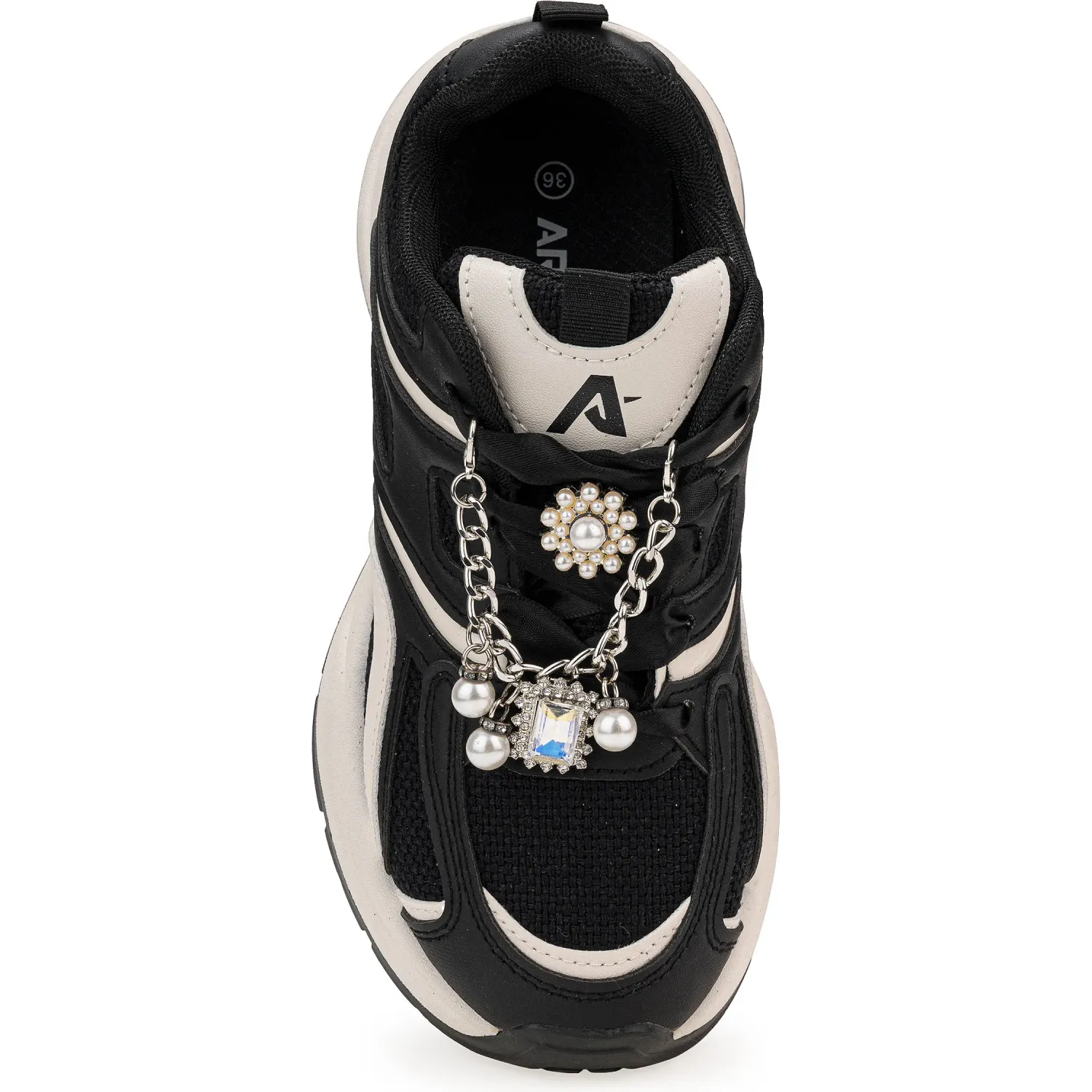 Zapatillas Ariana Urbanas Mujer 44ryb-25q2 color negro | Platanitos