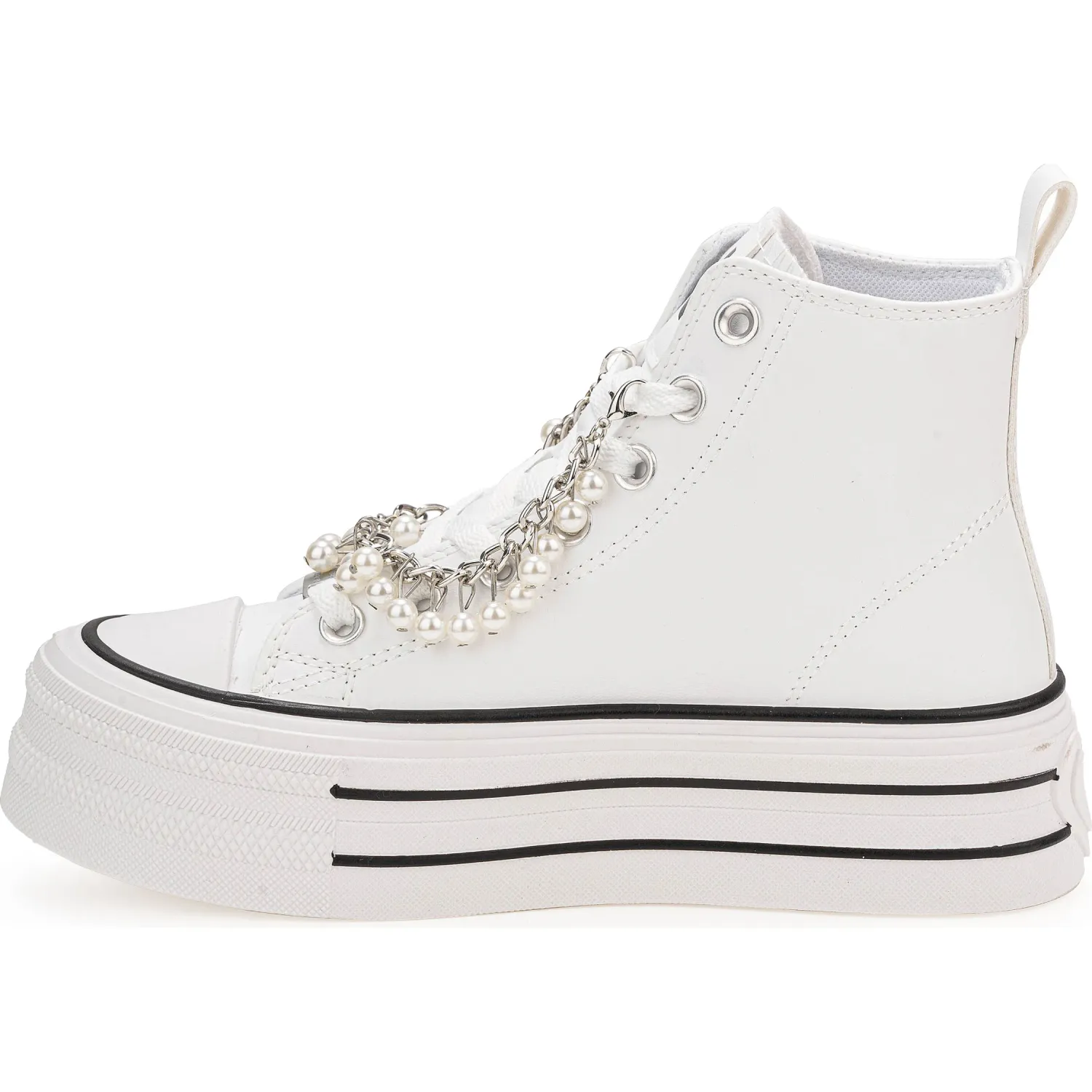 Zapatillas Ariana Botin Urbanas Mujer 6203-25q2 color blanco | Platanitos