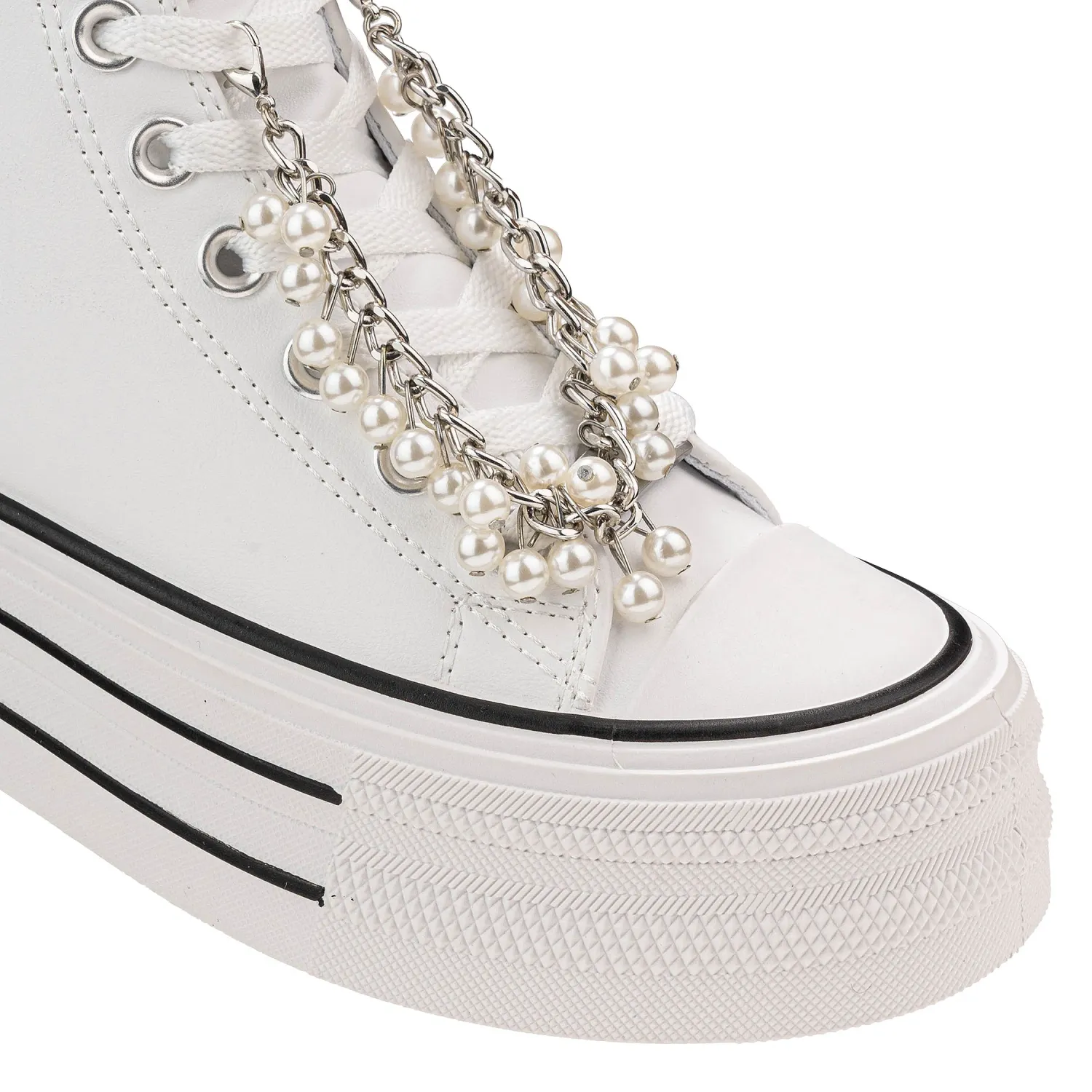 Zapatillas Ariana Botin Urbanas Mujer 6203-25q2 color blanco | Platanitos