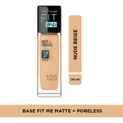 MAYBELLINE Base Liquida Fit Me Matte + Poreless 1.00 Fl Oz  30ml