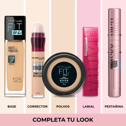 MAYBELLINE Base Liquida Fit Me Matte + Poreless 1.00 Fl Oz  30ml