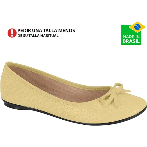 Ballerina Moleca Mujer Cy572 color amarillo | Platanitos