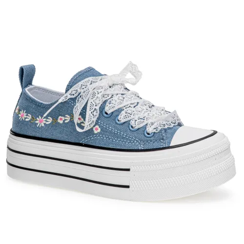 Just4u Celeste de Mujer modelo Zapatilla Dama Z Olas celestes sintéticos mujer 2025070322095548361 Sintético Sintético
