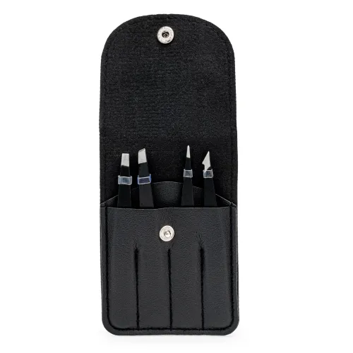 LIMONI Set De Pinzas 4 Piezas + Estuche Nara