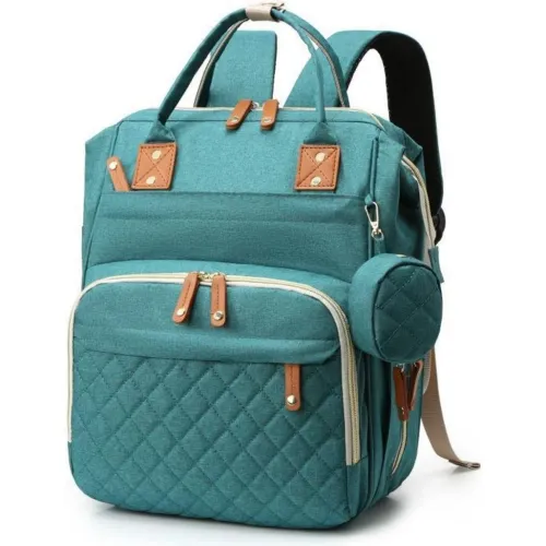 GENERICO  de Bebita / Bebito modelo Mochila Unisex Pañalera turquesas bebita 2025070920041169476  