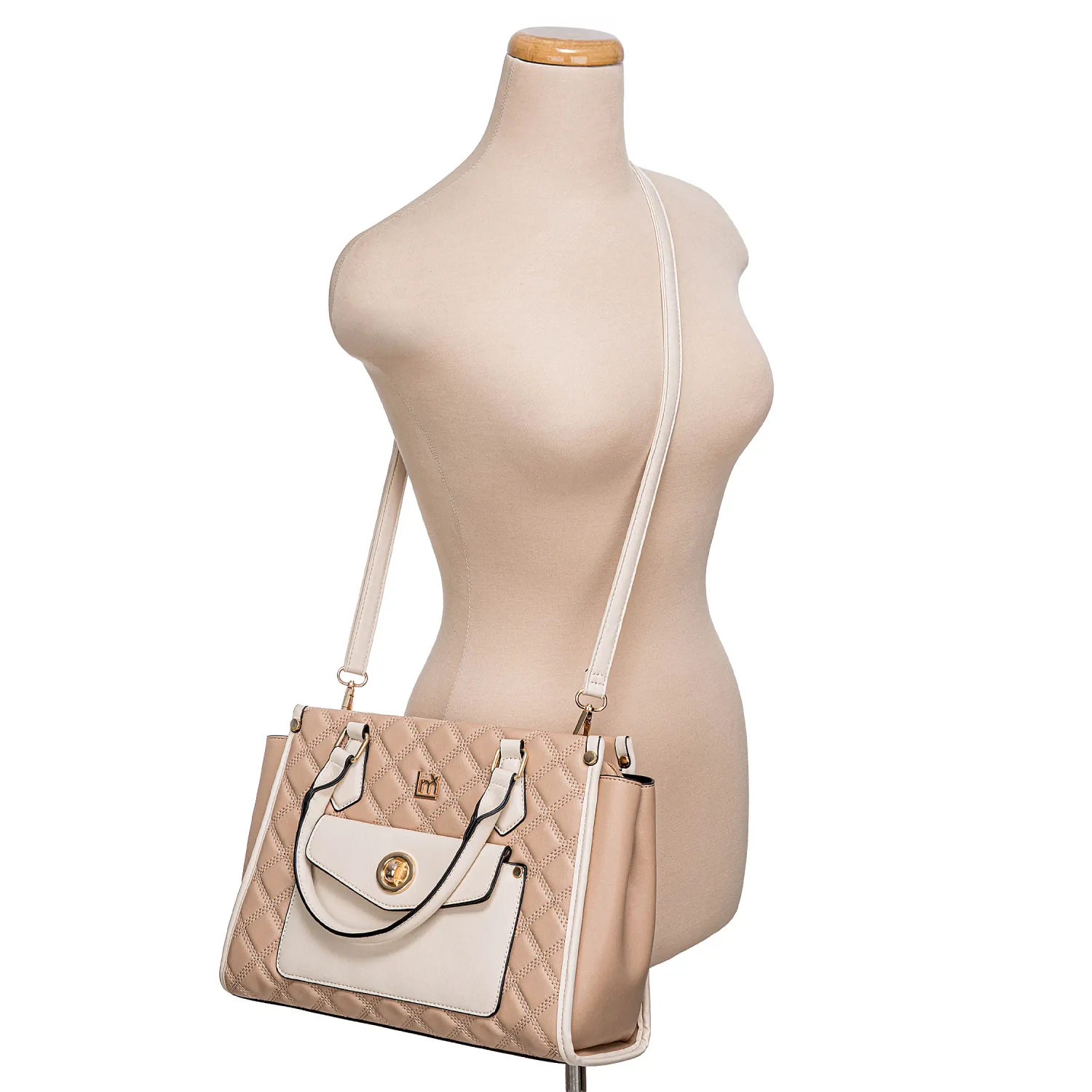 Cartera Limoni Casual Rian color beige / off white | Platanitos