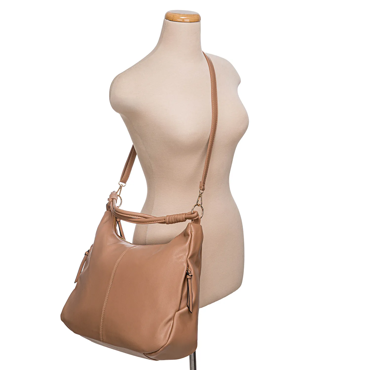 Cartera Limoni Casual Plumy color beige oscuro | Platanitos